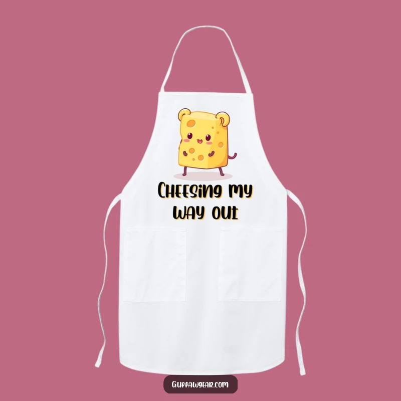 Funny Cheese Escape Apron: Hilarious Kitchen Wear for the Cheerful Cook