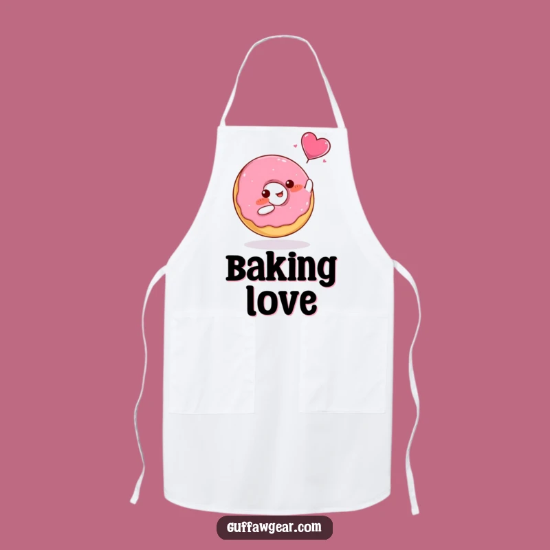 Funny Donut Heart Catch Apron - Cute Kitchen Gift for Bakers