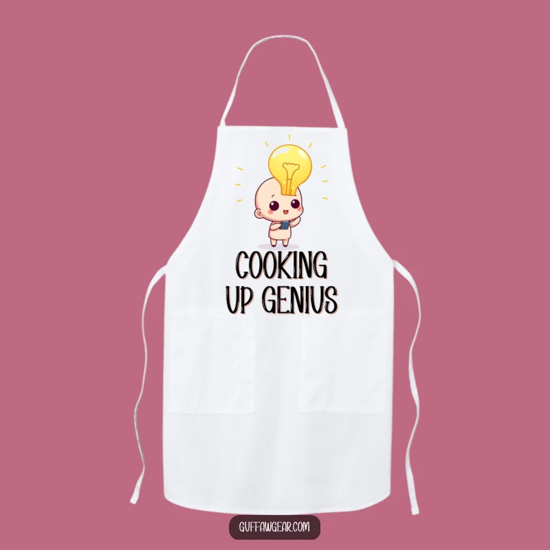 Funny Lightbulb Chef Apron: Cook Up Brilliant Ideas in the Kitchen