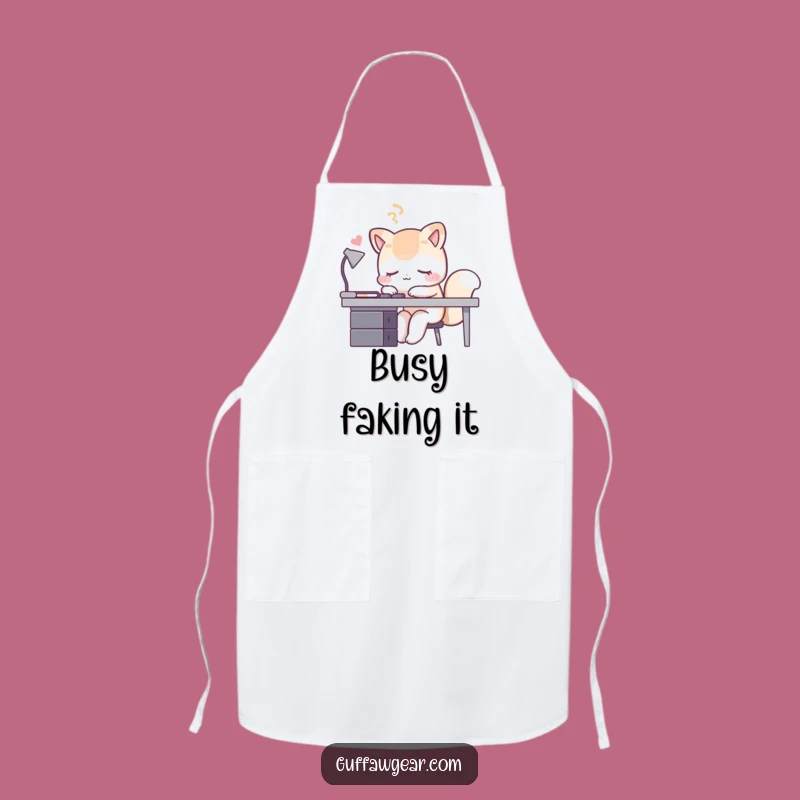 Funny Sleeping Fox Apron: Cook Up Laughs with This Hilarious Kitchen Accessory