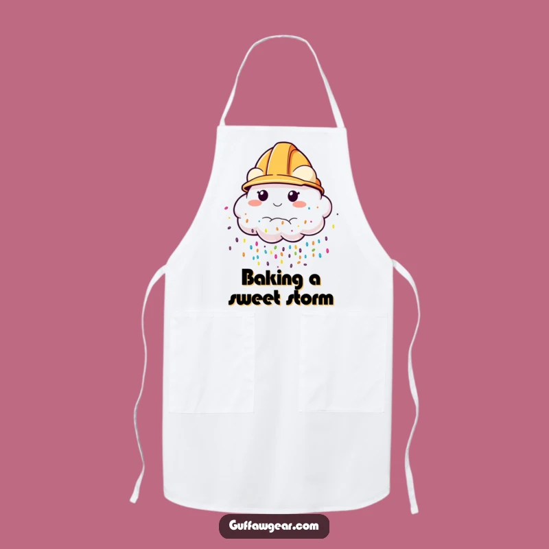 Funny Sprinkle Cloud Apron: Cook with Cheerful Flair