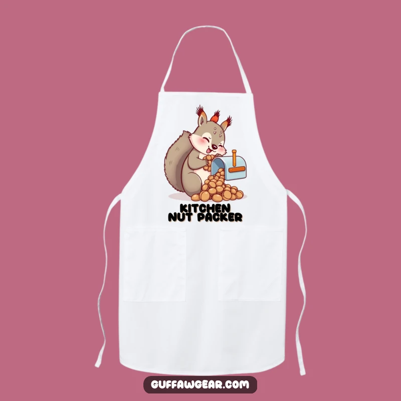 Funny Squirrel Mailbox Nuts Apron - Hilarious Kitchen Hoarder Gift