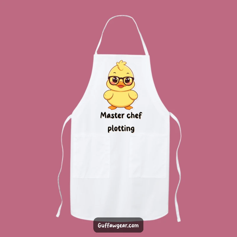 Funny Mischievous Duck Apron: Hilarious Kitchen Wear for a Plotting Chef