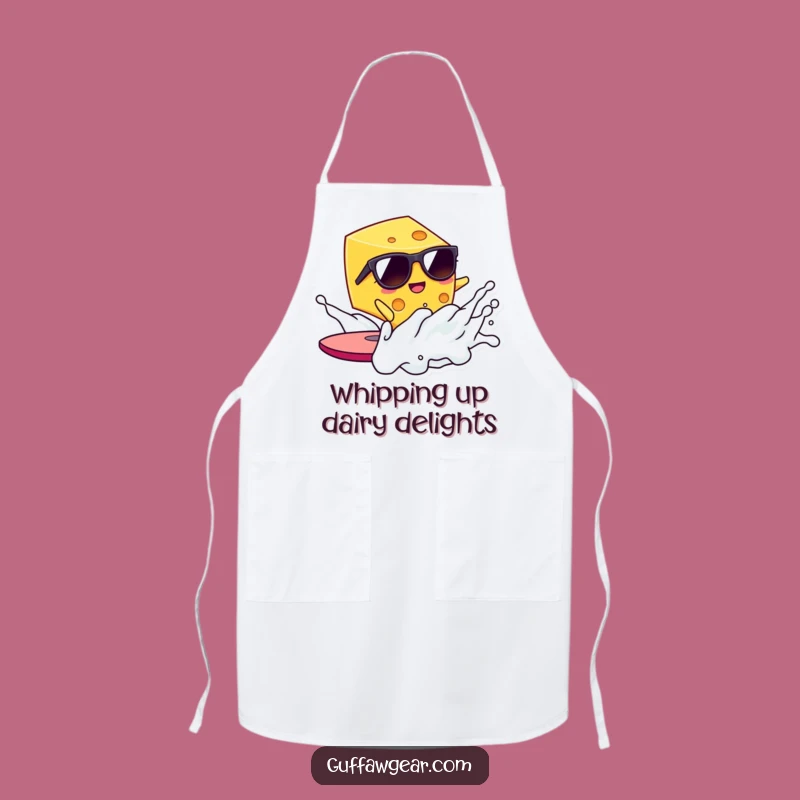 Funny Kawaii Cheese Apron: Hilarious Kitchen Surf Accessory Gift