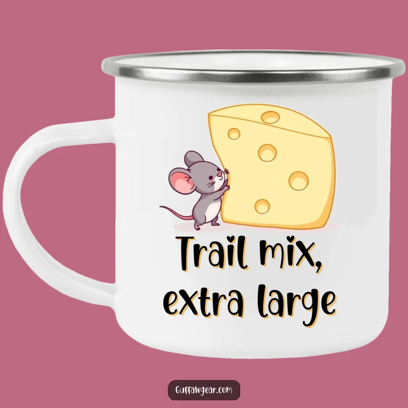 Funny Mouse Cheese Lift Camping Mug: Fuel Your Adventures