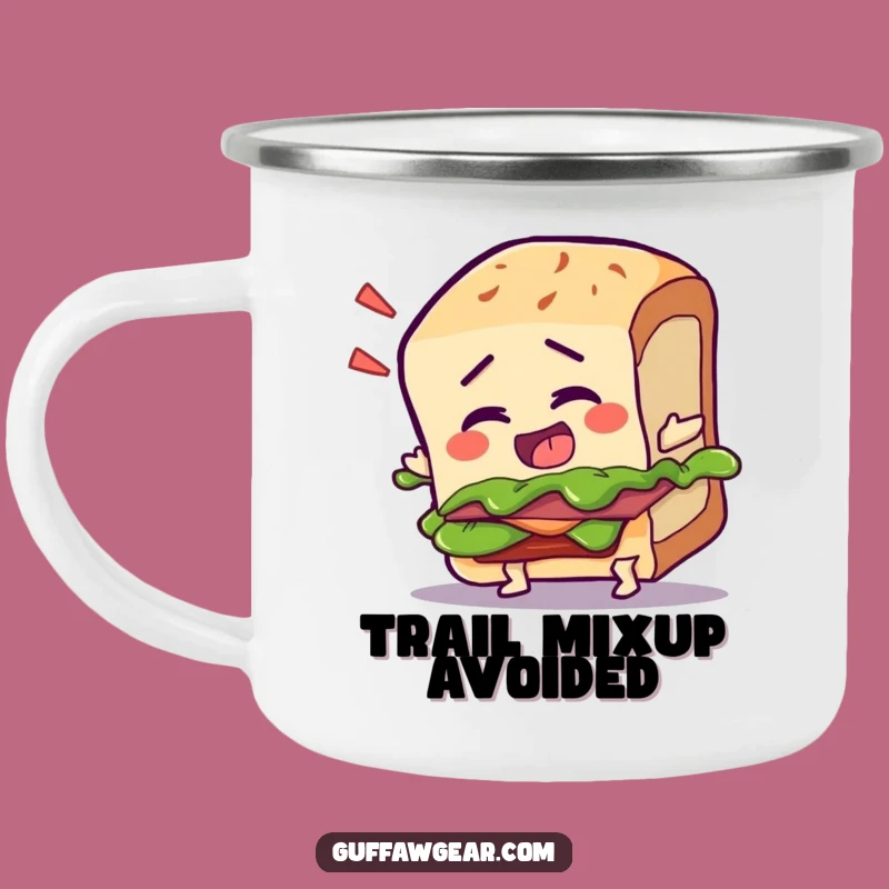 Funny Talking Sandwich Camping Mug: Hilarious Drinkware for Foodie Adventures
