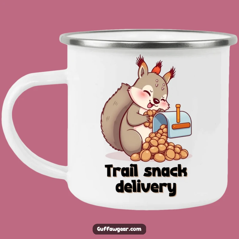 Funny Squirrel Mailbox Nuts Camping Mug - Hilarious Outdoor Hoarding Gift
