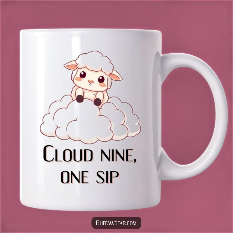 Funny Sheep Cloud Fall Mug: Hilarious Gift for Drama Lovers and Dreamers