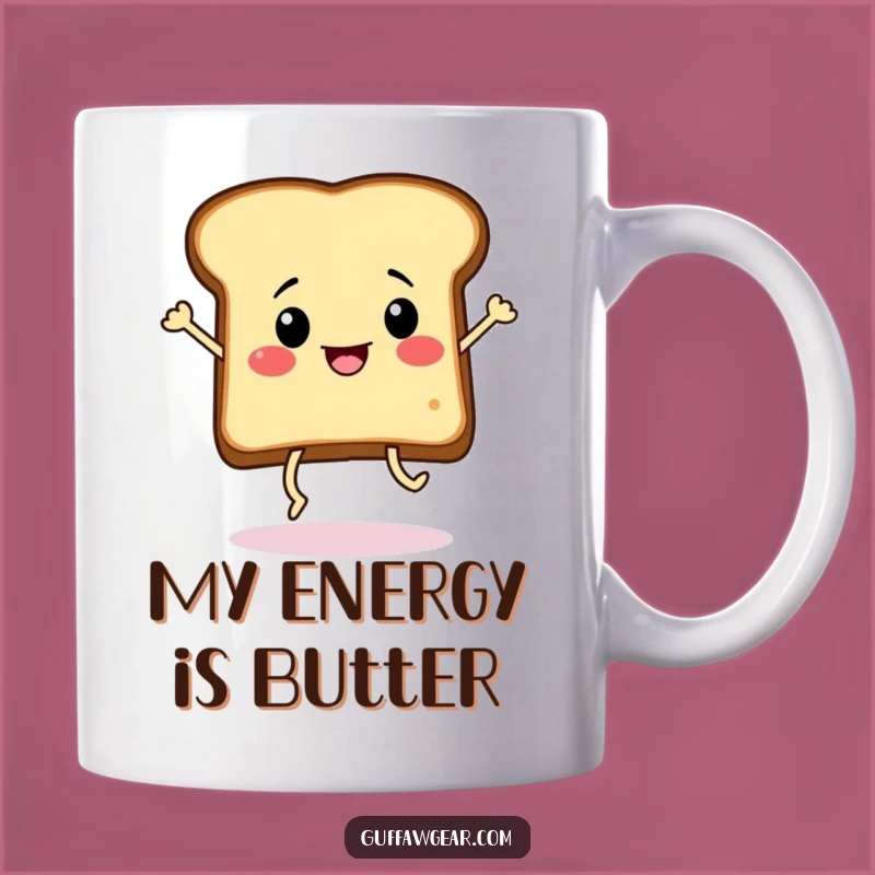 Funny Dancing Toast Mug: Hilarious Breakfast Art for a Joyful Start
