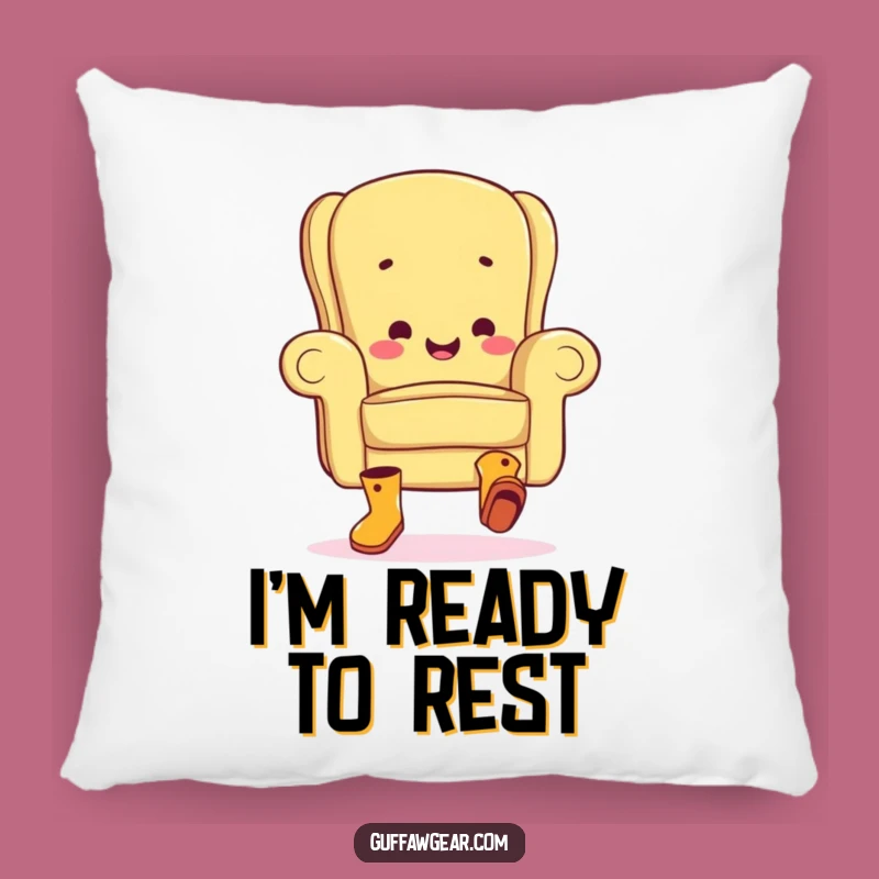 Funny Armchair Jig Pillow: Comfy Comfort with a Hilarious Dancing Furniture Design - Cozy Gift