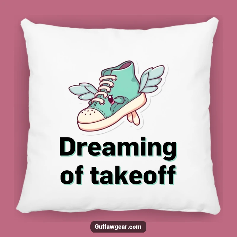 Funny Flying Shoe Pillow: Cozy Comfort for Your Big Dreams