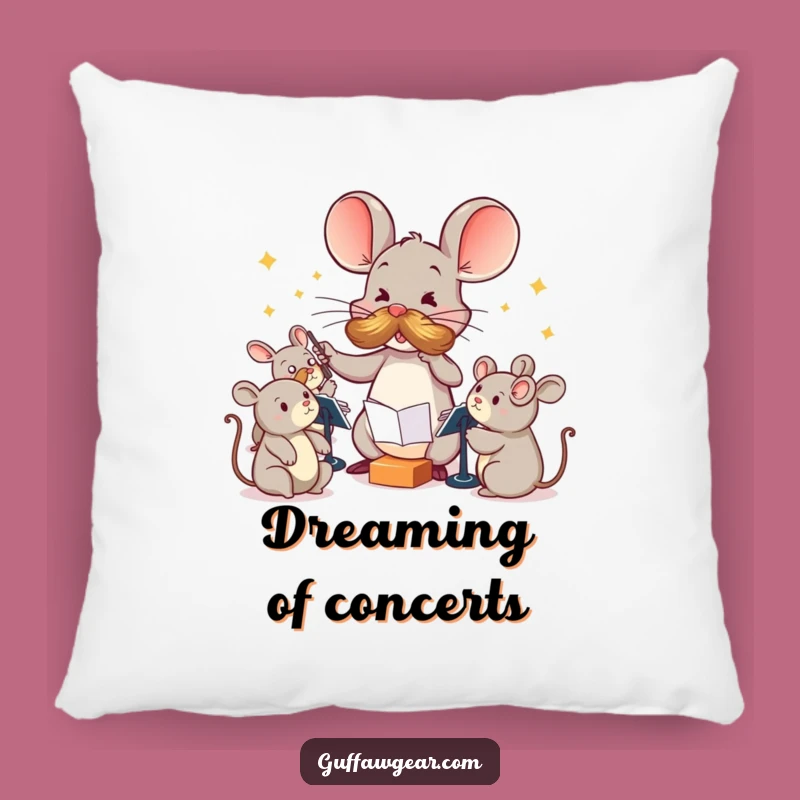 Funny Maestro Mouse Pillow: Comfy and Hilarious Accent for Couch and Bed Gift