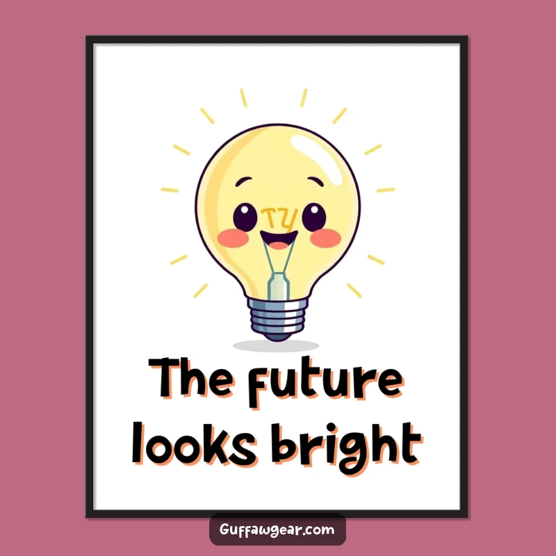 Funny Lightbulb Filament Digital Art - Instant Download for Inspiring Decor