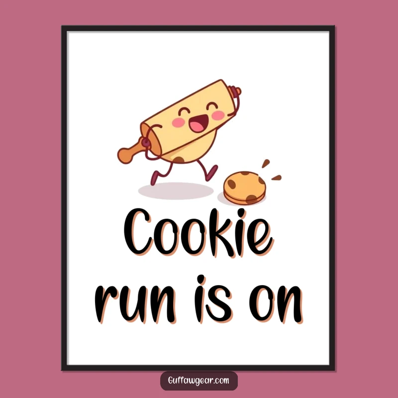 Funny Rolling Pin Digital Art: Hilarious Printable Decor for Baking Spaces