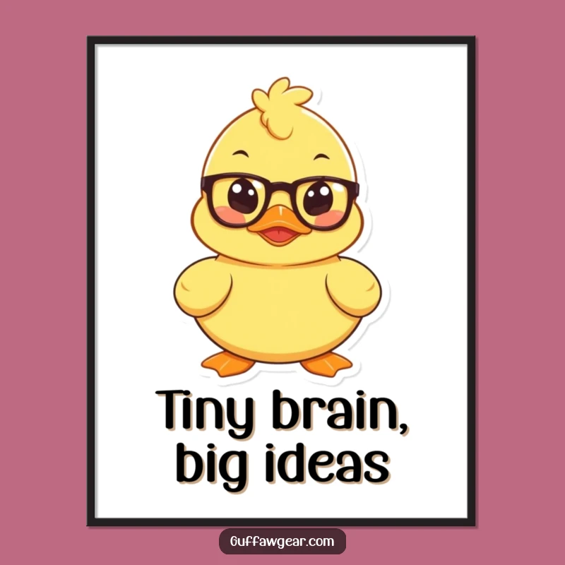 Funny Mischievous Duck Digital Art: Hilarious Printable Decor for Clever Spaces