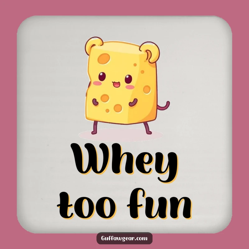 Funny Cheese Escape Coaster Set: Protect Surfaces with Hilarious Style