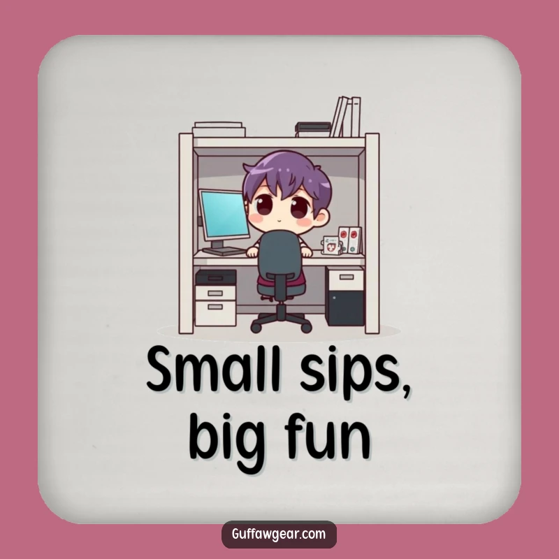 Funny Cubicle Confinement Coasters: Protect Surfaces with Office Humor