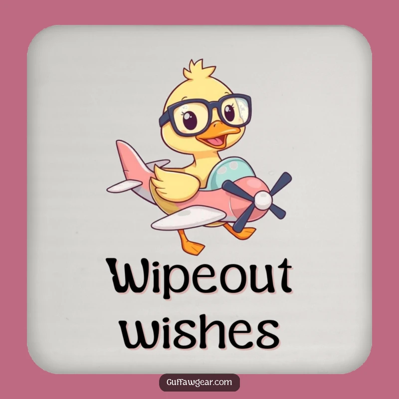 Funny Flight Coaster: Duck Pilot Table Protector Gift for Hosts