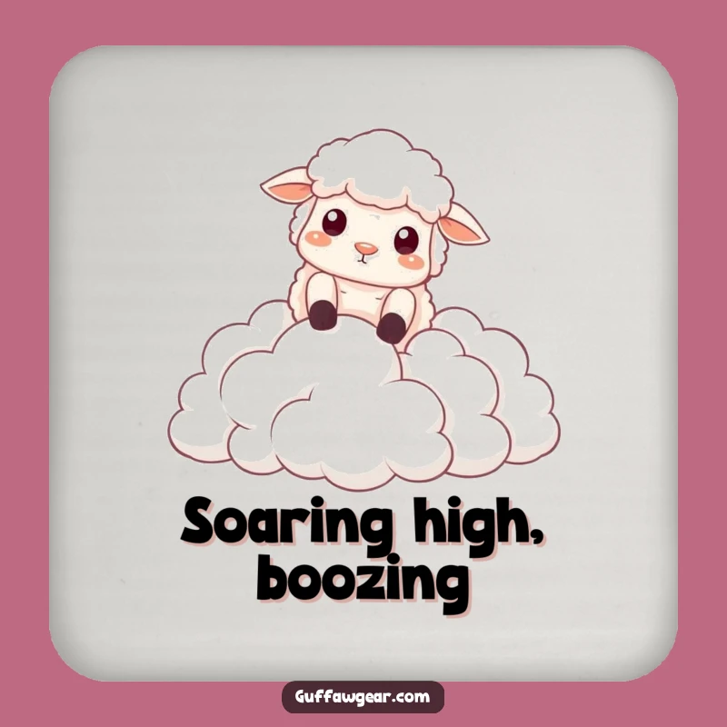 Funny Sheep Cloud Fall Coaster: Protect Surfaces with Dramatic Flair