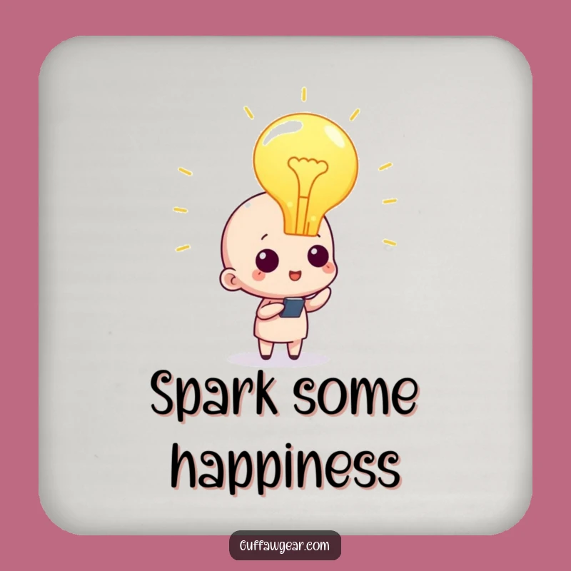 Funny Lightbulb Inspiration Coasters: Protect Surfaces with Bright Ideas