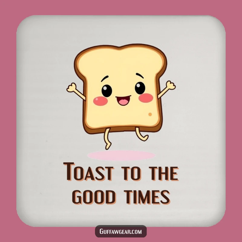 Funny Dancing Toast Coaster: Protect Surfaces with Breakfast Grooves