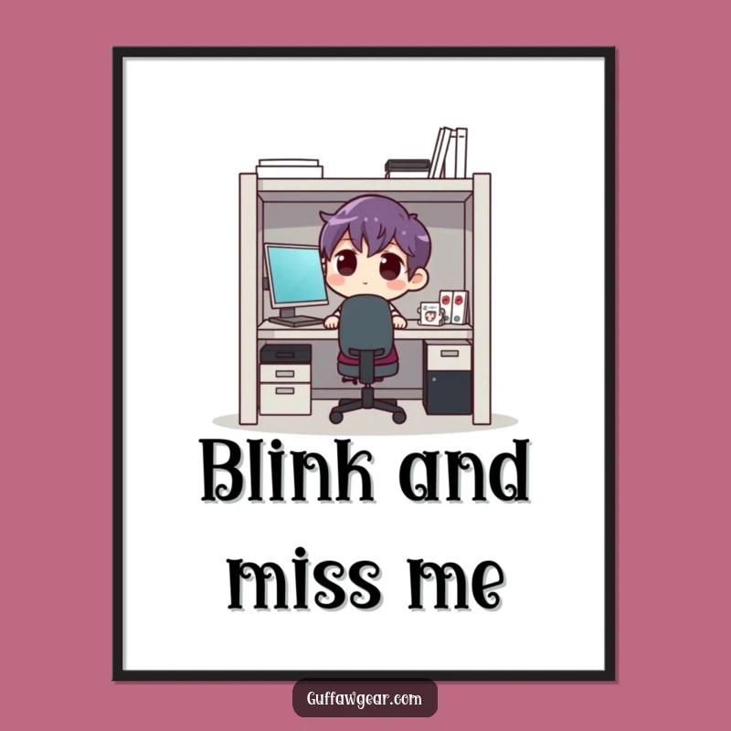 Funny Cubicle Confinement Poster: Hilarious Art for Your Workspace