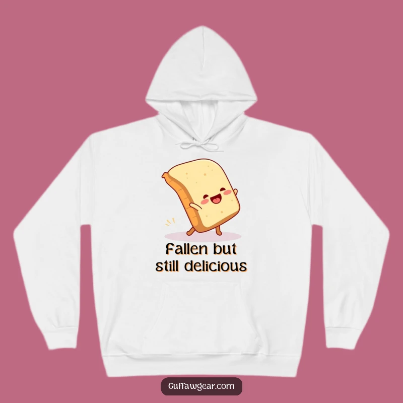 Funny Bread Cartwheel Fail Hoodie - Cozy & Comically Relatable