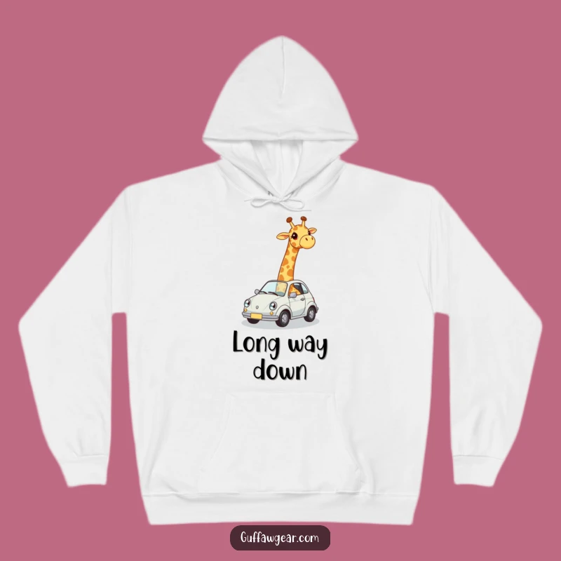 Funny Giraffe Car Fit Hoodie: Cozy Comfort for Awkward Souls