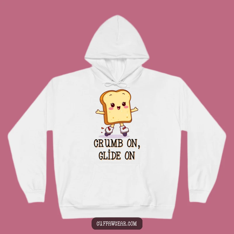 Funny Kawaii Toast Hoodie: Cozy Breakfast Skater Sweatshirt Gift