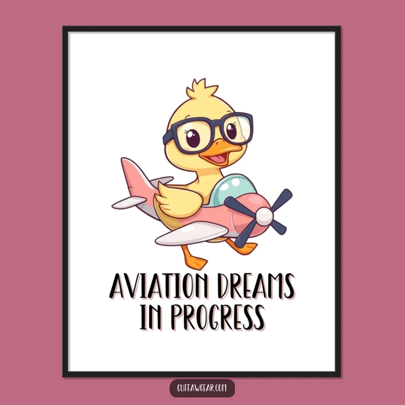 Free Printable Wall Art: Duck Pilot's Adventure - Quirky Downloadable Art!
