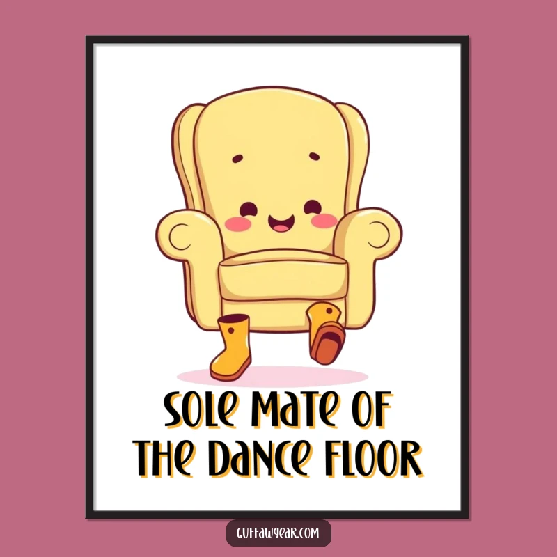 Free Printable Wall Art: Funny Armchair Jig - Hilarious Home Decor Download