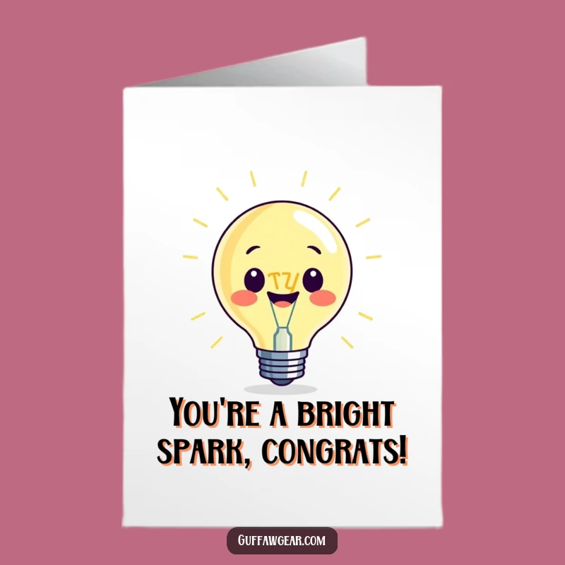 Bright Idea Lightbulb Free Printable Congratulations Card - Smart Downloadable Gift