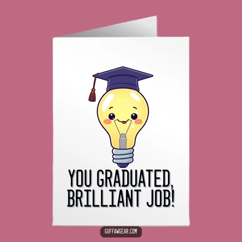 Free Printable Congrats Card Kawaii Grad Genius - Downloadable Funny Gift