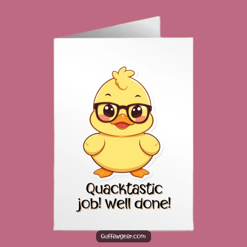 Free Printable Congrats Card: Smart Duck Character Plotting, Ideal Funny Downloadable Gift