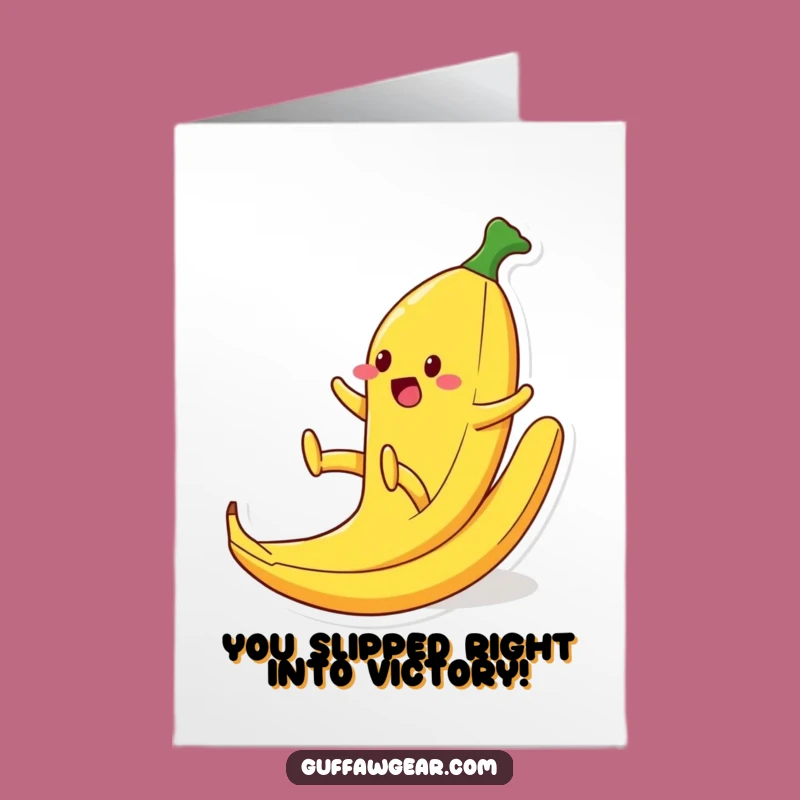 Free Printable Congratulations Card: Slipping Foodie, Funny Downloadable Gift for Any Occasion