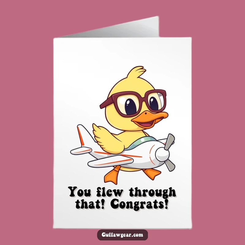 Hilarious Free Printable Congrats Card: Duck Pilot's Epic Fail - Downloadable!