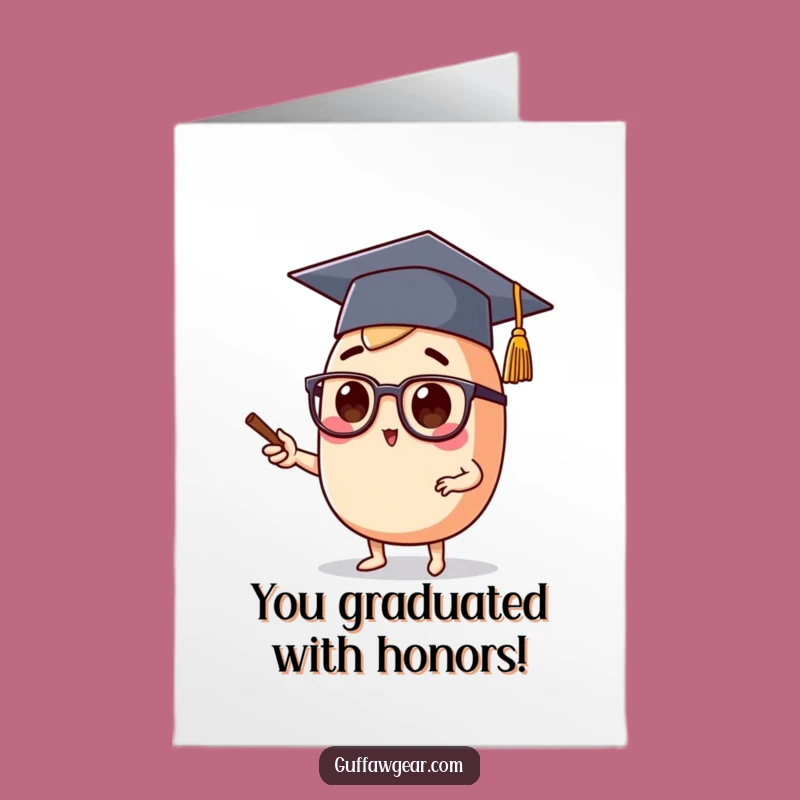 Free Printable Congrats Card: Smart Food Character, Perfect Downloadable Gift