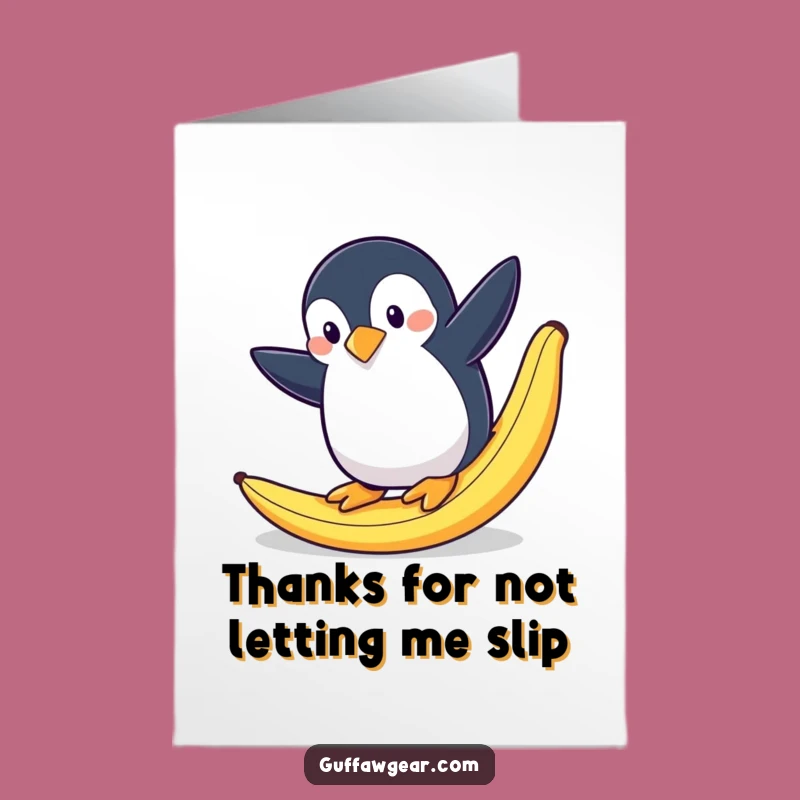 Silly Free Printable Thank You Card: Penguin's Thanks - Downloadable!