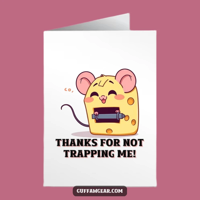 Giggling Cheese Free Printable Thank You Card - Funny Downloadable Gift