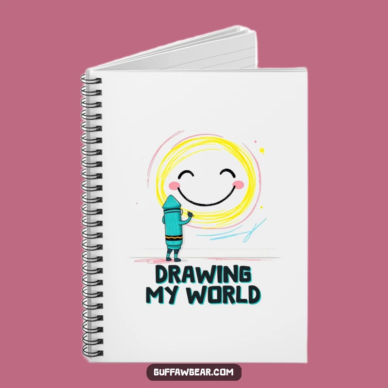 Funny Crayon Idea Notebook: Brave Artist's Smiley Face Journal for Notes