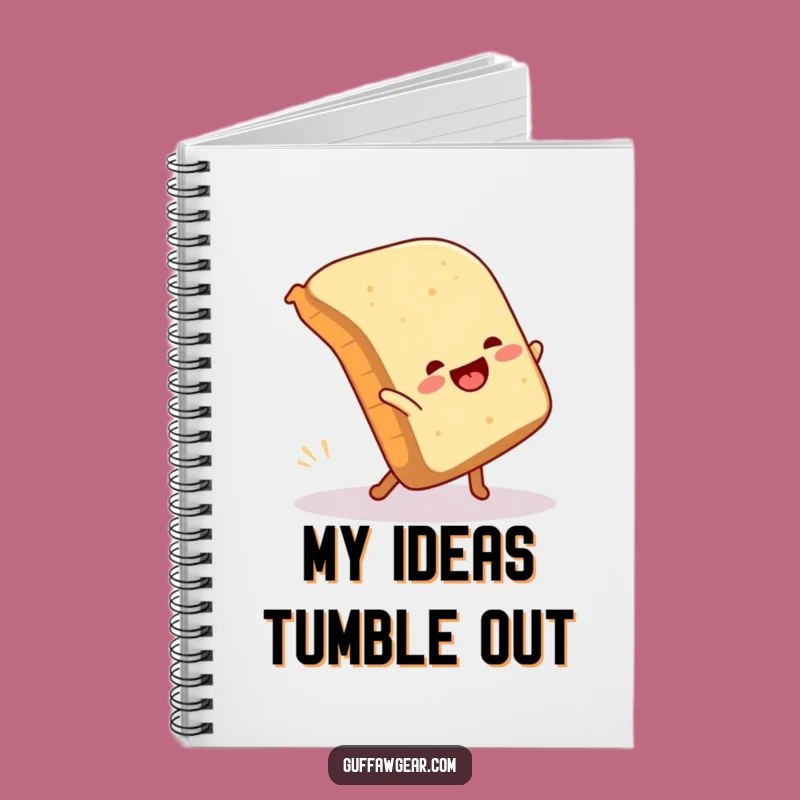Funny Bread Cartwheel Fail Notebook - Document Your Bounces