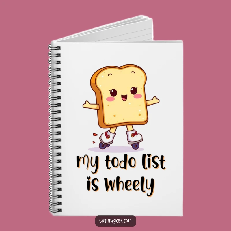 Funny Kawaii Toast Notebook: Hilarious Skater Journal Gift