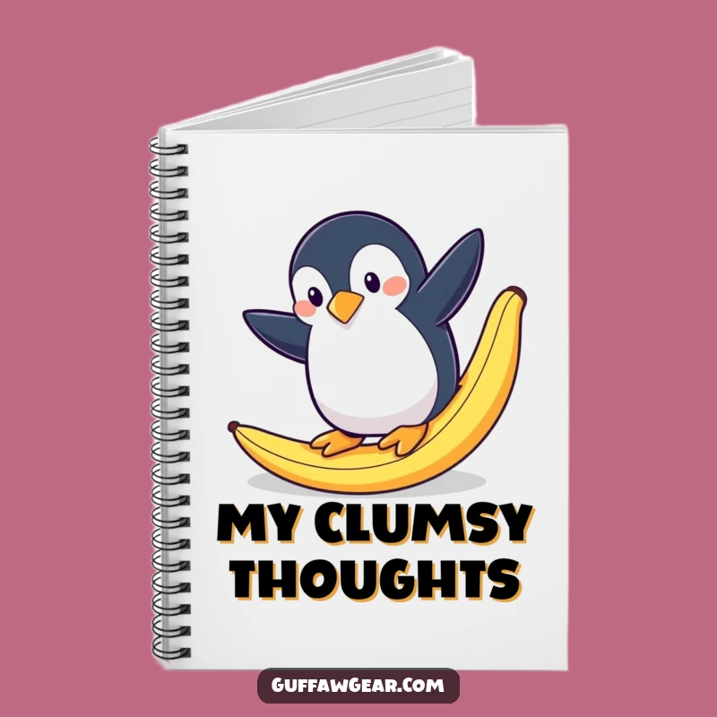 Funny Penguin Banana Slip Notebook: Dramatic Notes Organizer, Perfect Gift