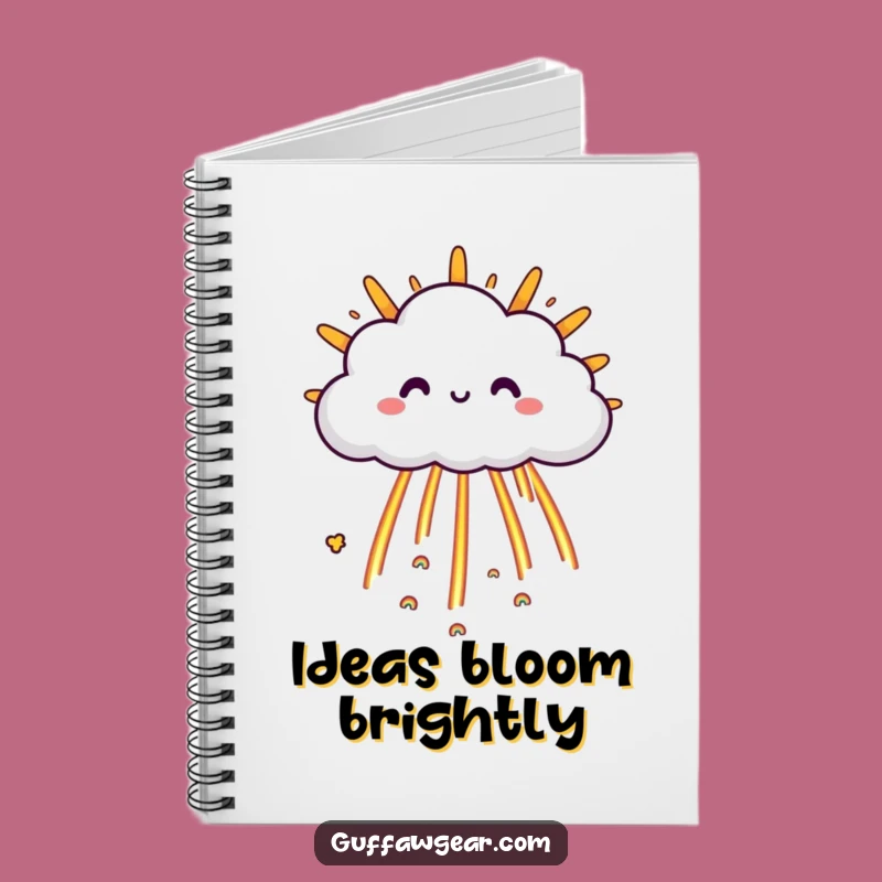 Funny Cloud Rainbow Idea Notebook: Happy Weather Journal