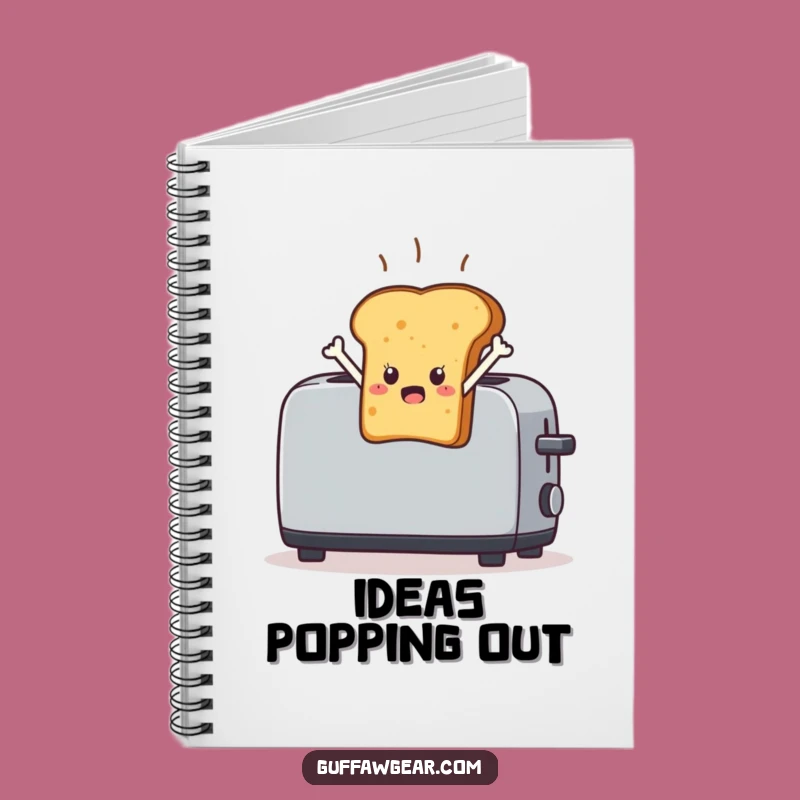 Funny Startled Toast Idea Notebook: Leaping Breakfast Journal