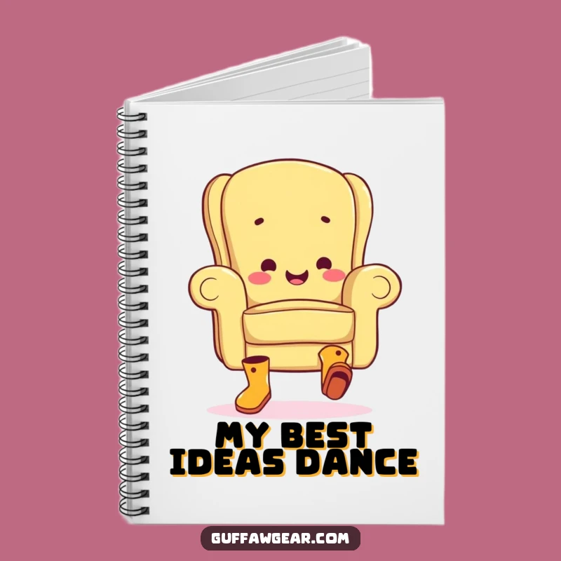 Funny Armchair Jig Notebook: Jot Down Ideas with This Hilarious Dancing Furniture - Gift for Writers