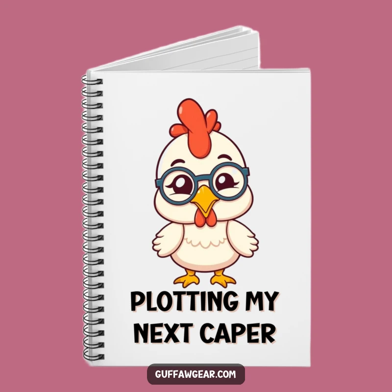 Funny Monocle Chicken Notebook: Jot Down Ideas with Comedic Panache