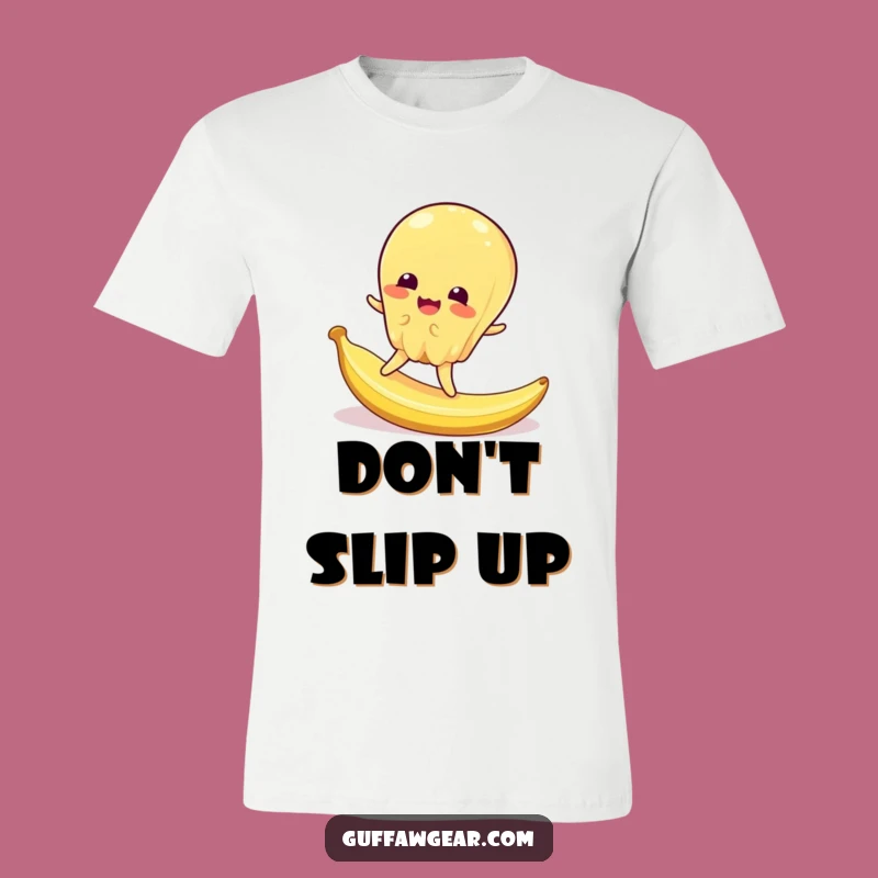 Funny Jelly Slip T-Shirt: Banana Peel Pratfall - Comfy & Hilarious Gift!