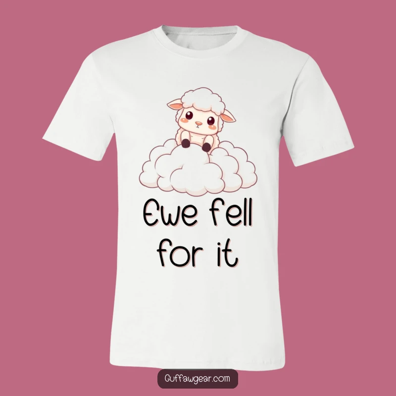 Funny Sheep Cloud Fall T-Shirt: Comedic Apparel for Dreamy Souls