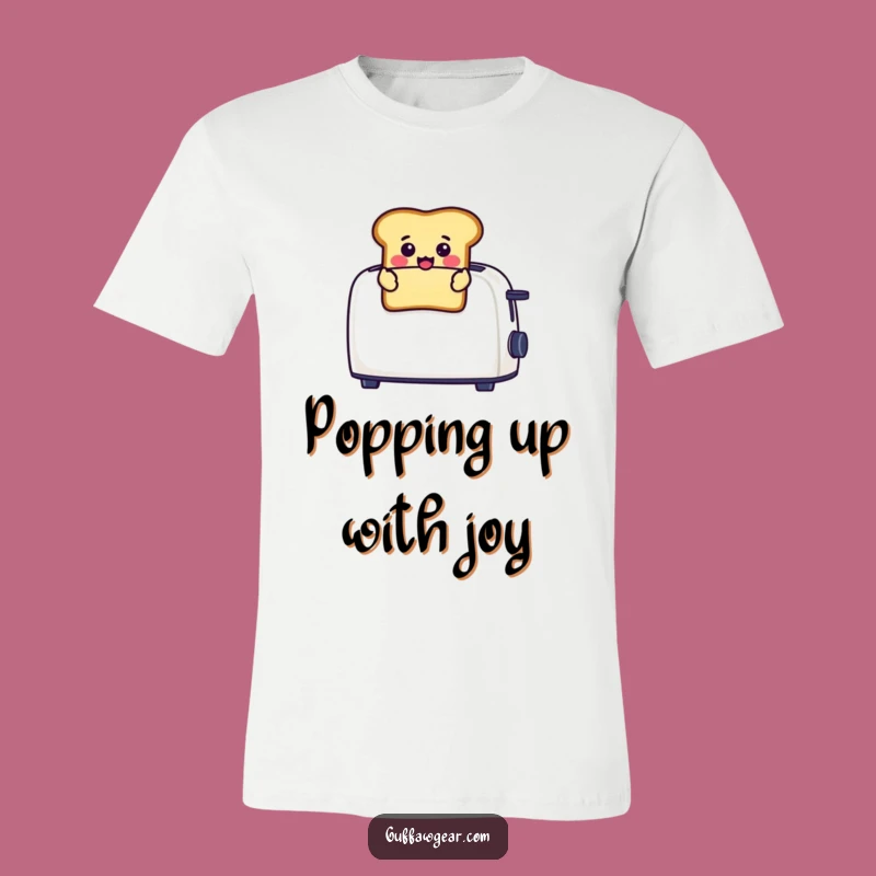 Funny Toast Pop-Up T-Shirt: Surprised Breakfast Design - Comfy & Hilarious Gift!